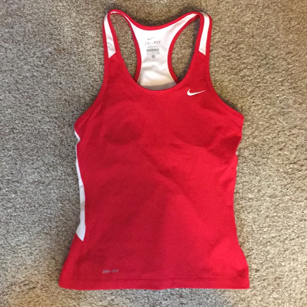 Red Nike Dri Fit Tank Top